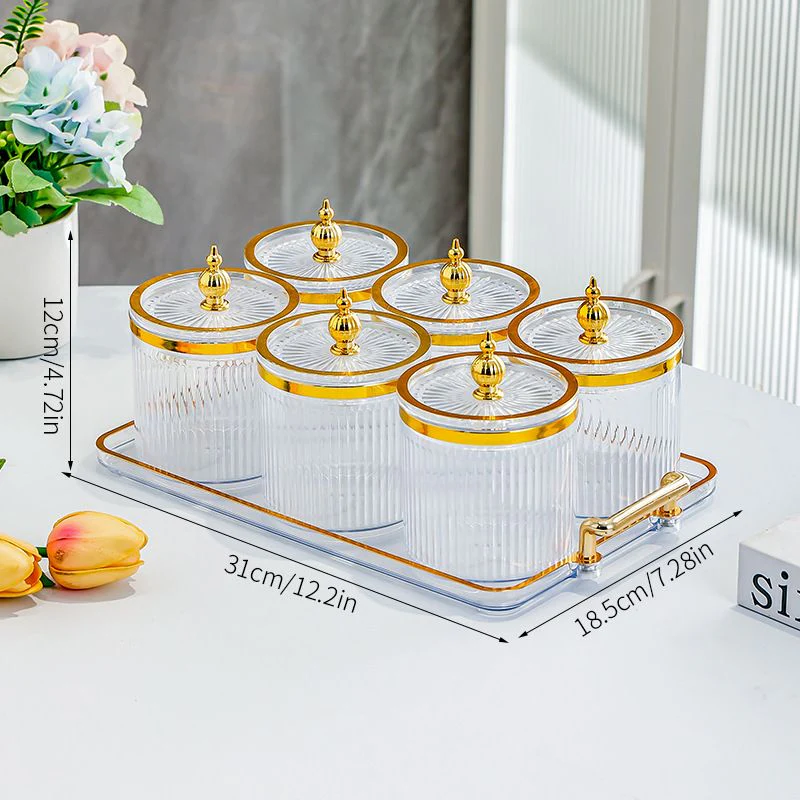 [High-grade Material] Multipurpose Light Luxury Pastry and Nut Sealed Jar