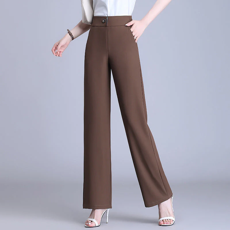 ✈️ Free Shipping📦High-waisted Flesh-concealing Thin Icy Narrow Straight-leg Pants