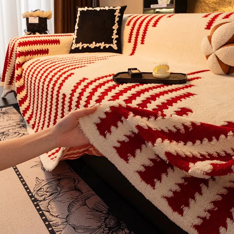 🛋️ Christmas Early Bird Special Offer 🎉Soft Plush Non-Slip Couch Cover🍂