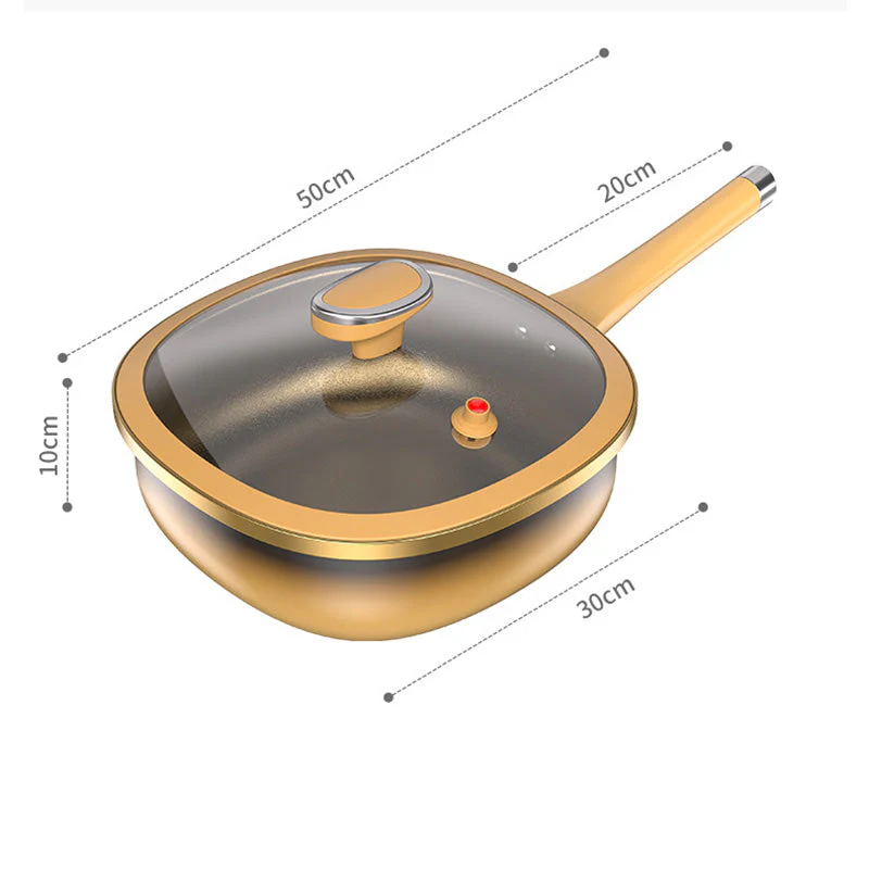 🍳 40% OFF NOW! ✨ 12in Titanium Alloy Non-Stick Pot - Healthy Cooking Without Chemicals, Dishwasher Safe & Cool-Touch Handles 🔥📦