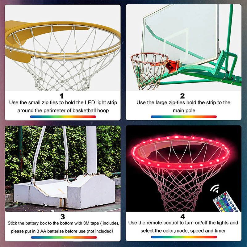 LED Light Basketball Hoop