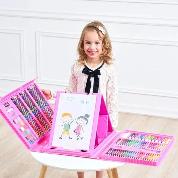 🎁Christmas Gift 🎄🎅🎨 50% OFF HOT PROMOTION! ✨ Deluxe 6-in-1 Art Creativity Set - Includes Drawing Tools & 12 Colors for Kids' Creative Development 🧑‍🎨🌟