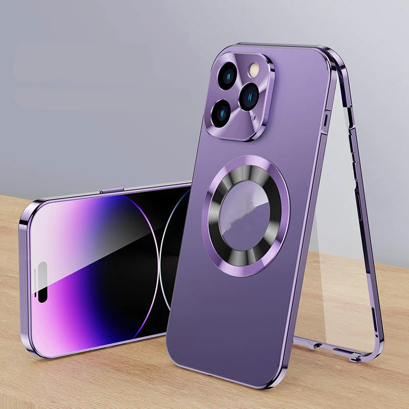 Double-sided Electroplated Glass Magnetic Phone Case