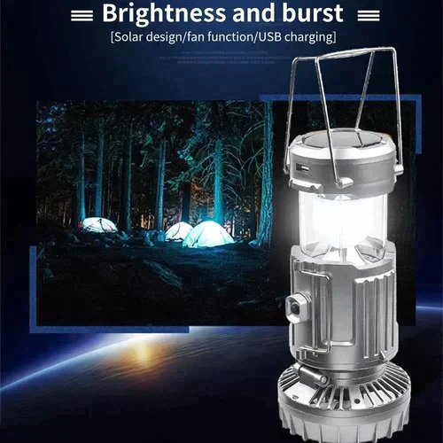 🔥🎁Hot Sale 50% OFF🎁🔥Portable LED Camping Lantern With Fan