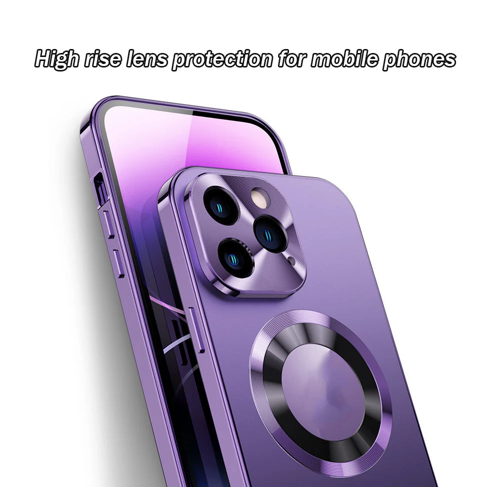 Double-sided Electroplated Glass Magnetic Phone Case