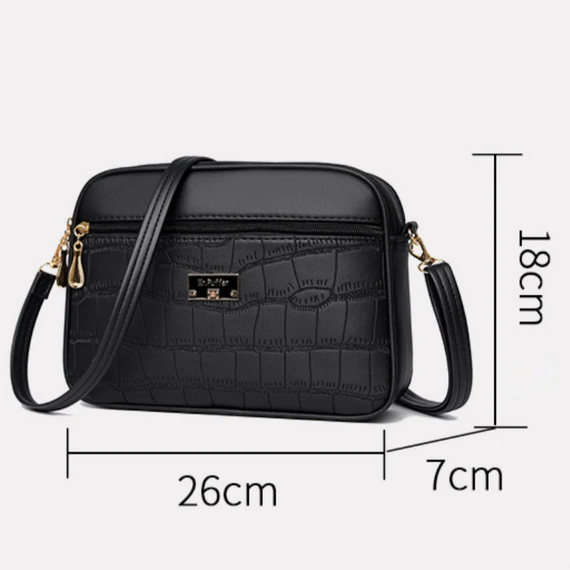 👜Women's Fashion Simple Faux Leather Crossbody Bag