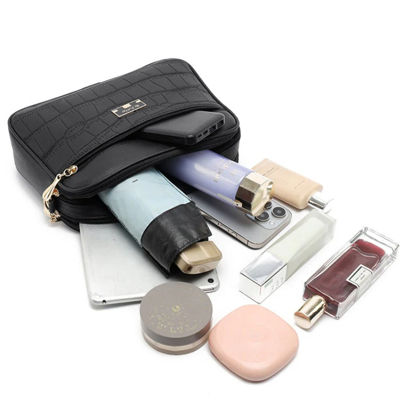 👜Women's Fashion Simple Faux Leather Crossbody Bag