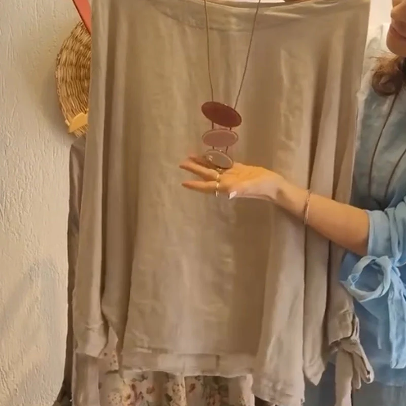 💐Women's Loose Fit Blouse & Floral Printed Wide-Leg Pants Set