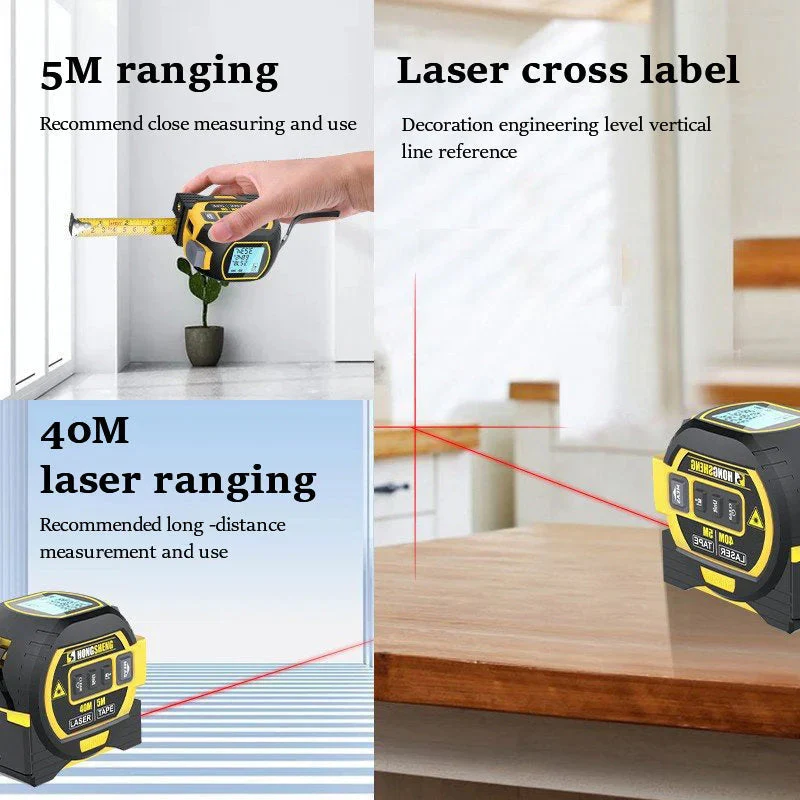 🔥New Year Sale 50% OFF🎁3-In-1 Infrared Laser Tape Measuring