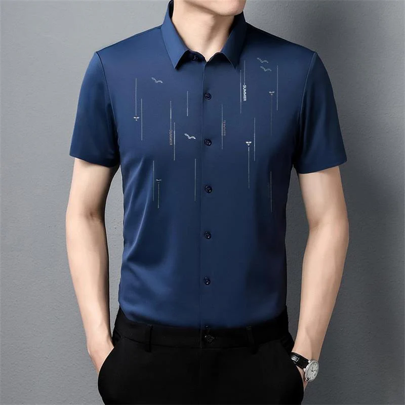 Summer anti-wrinkle silk shirt（⏰Limited Time Offer）