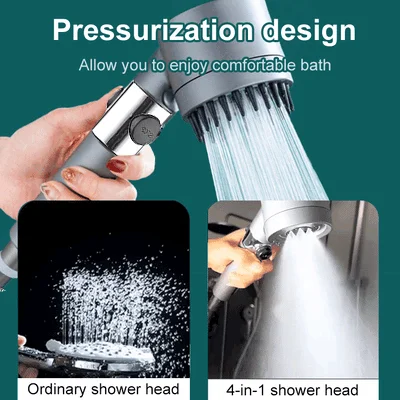✨Limited stock—Click now to grab yours🚿Multi-functional High Pressure Shower Head Set