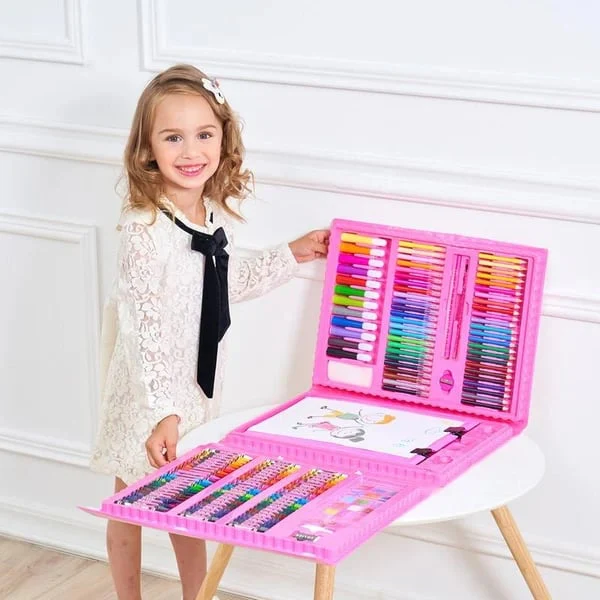🎁Christmas Gift 🎄🎅🎨 50% OFF HOT PROMOTION! ✨ Deluxe 6-in-1 Art Creativity Set - Includes Drawing Tools & 12 Colors for Kids' Creative Development 🧑‍🎨🌟