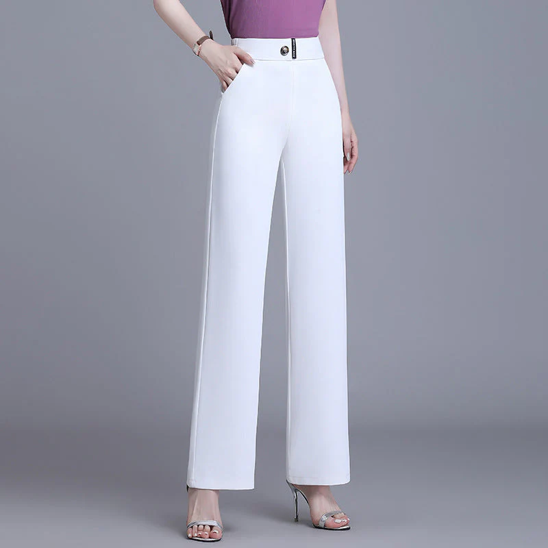 ✈️ Free Shipping📦High-waisted Flesh-concealing Thin Icy Narrow Straight-leg Pants