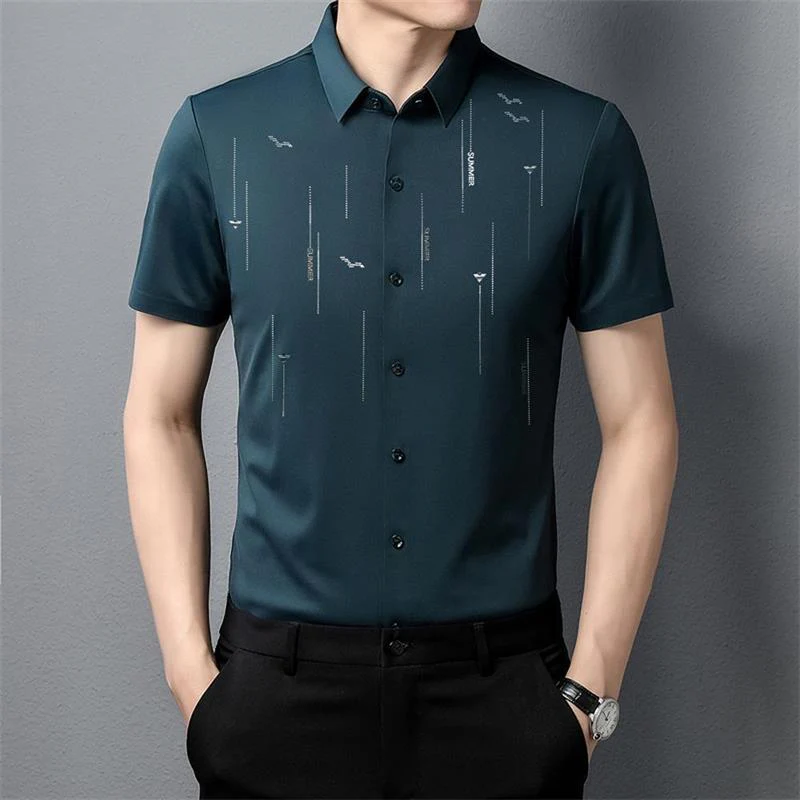 Summer anti-wrinkle silk shirt（⏰Limited Time Offer）