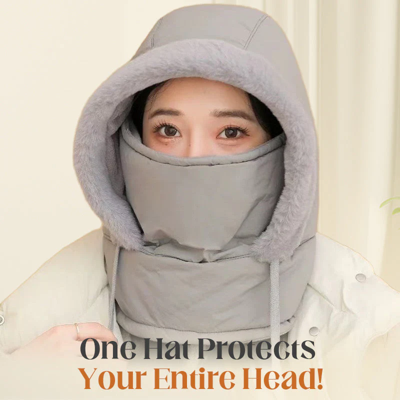 📢Stock running low! ☃️Plush-lined Thickened Thermal Hat with Face Mask for Men and Women