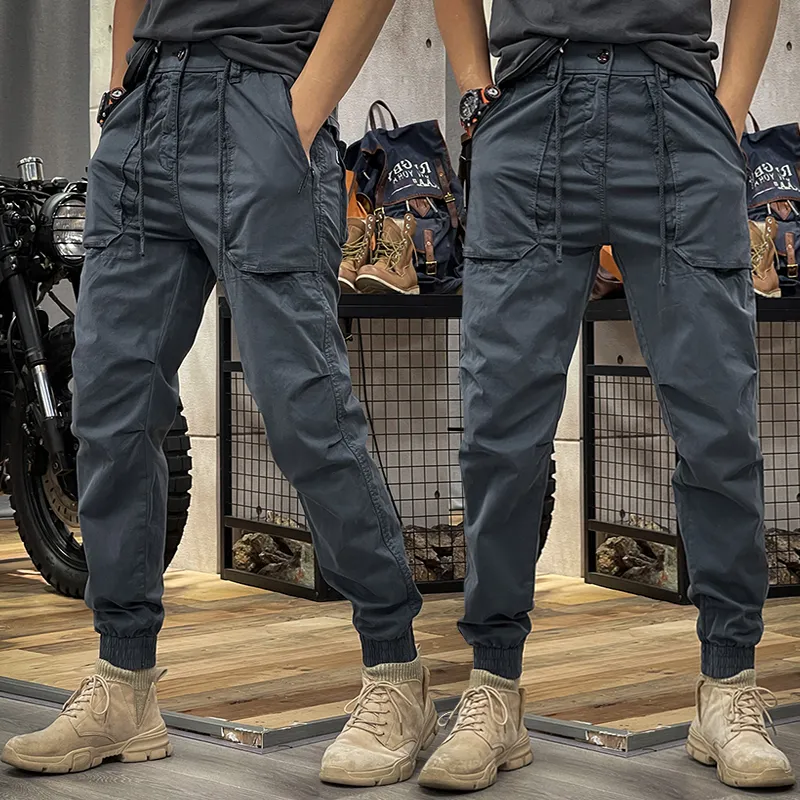 2024 SPRING MEN'S DISTRESSED SLIM FIT BIKER PANTS👖