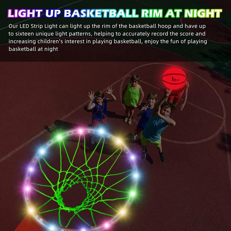 LED Light Basketball Hoop