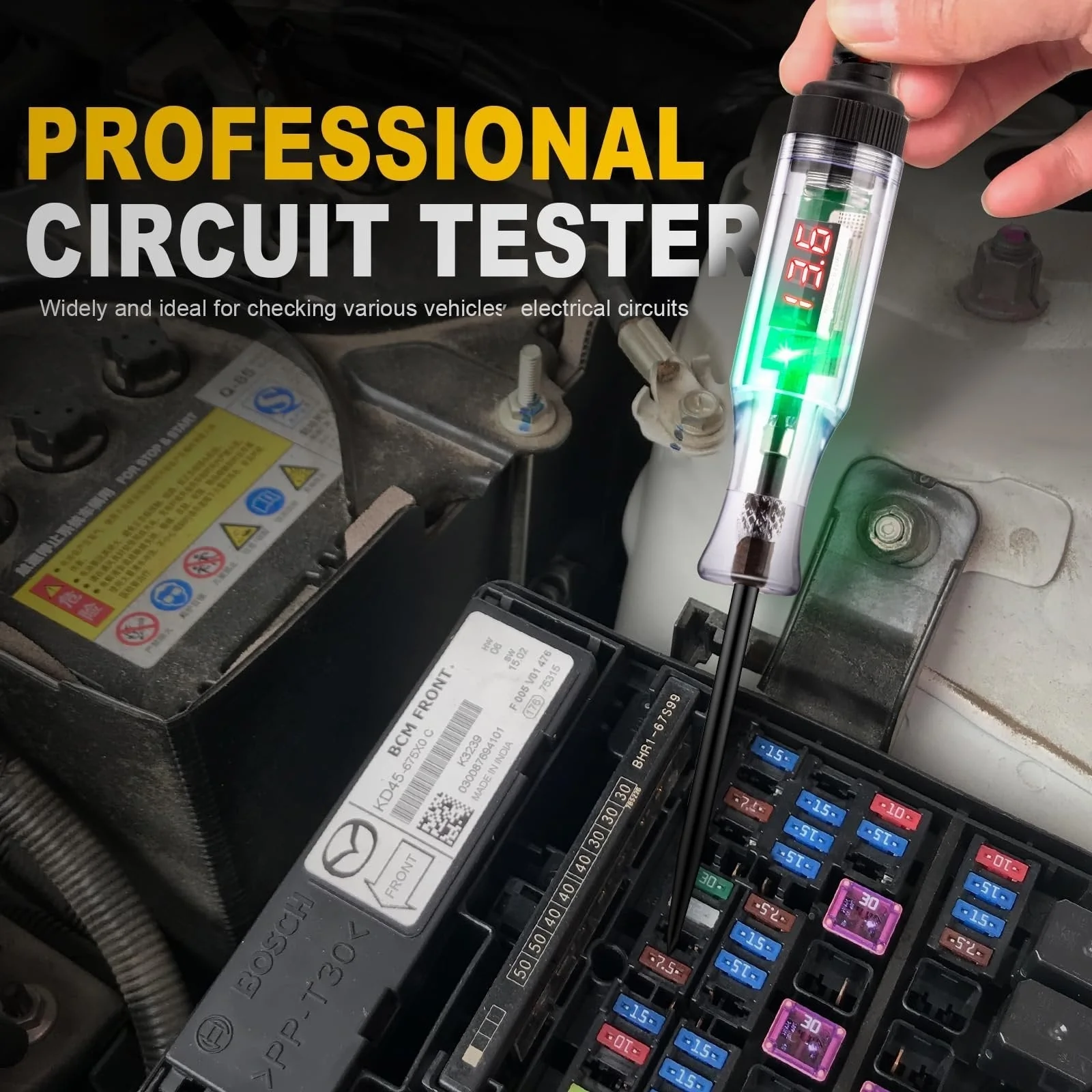 🔥LAST DAY SALE 50% OFF🔥Heavy Duty 5-90V Digital LED Circuit Tester