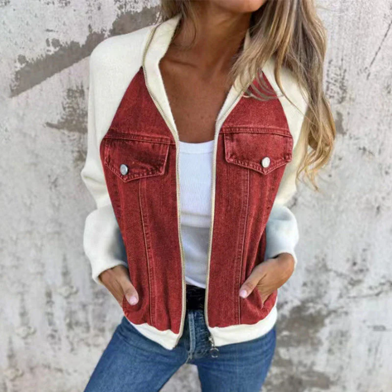 🔥New Fashion Women's Creative Denim Splicing Jacket