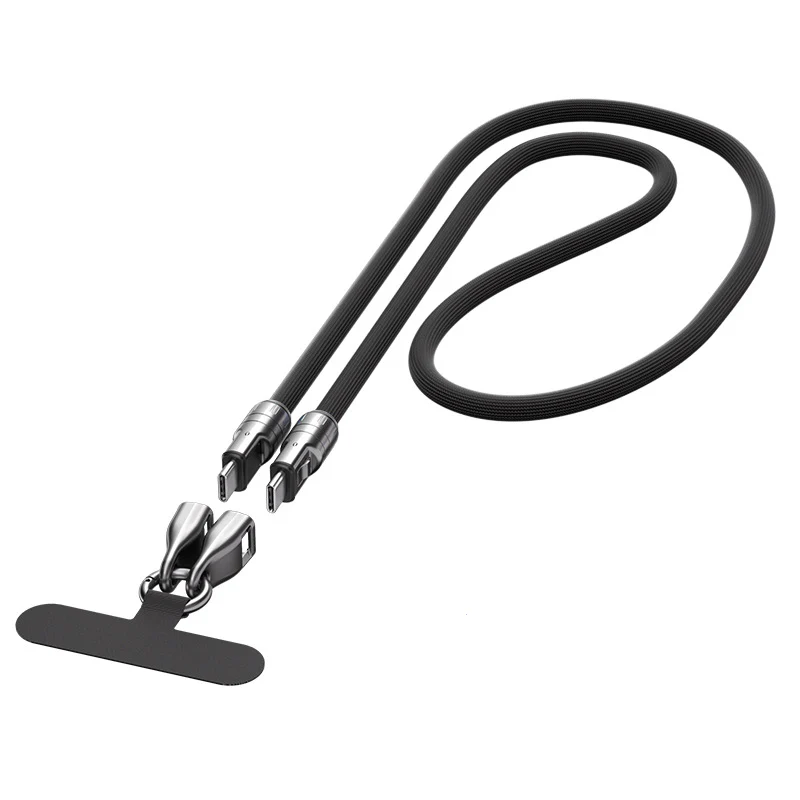 🔥 LAST DAY PROMOTION - 50%OFF 🔥2 IN 1 Cell Phone Lanyard Fast Charging Data Cable