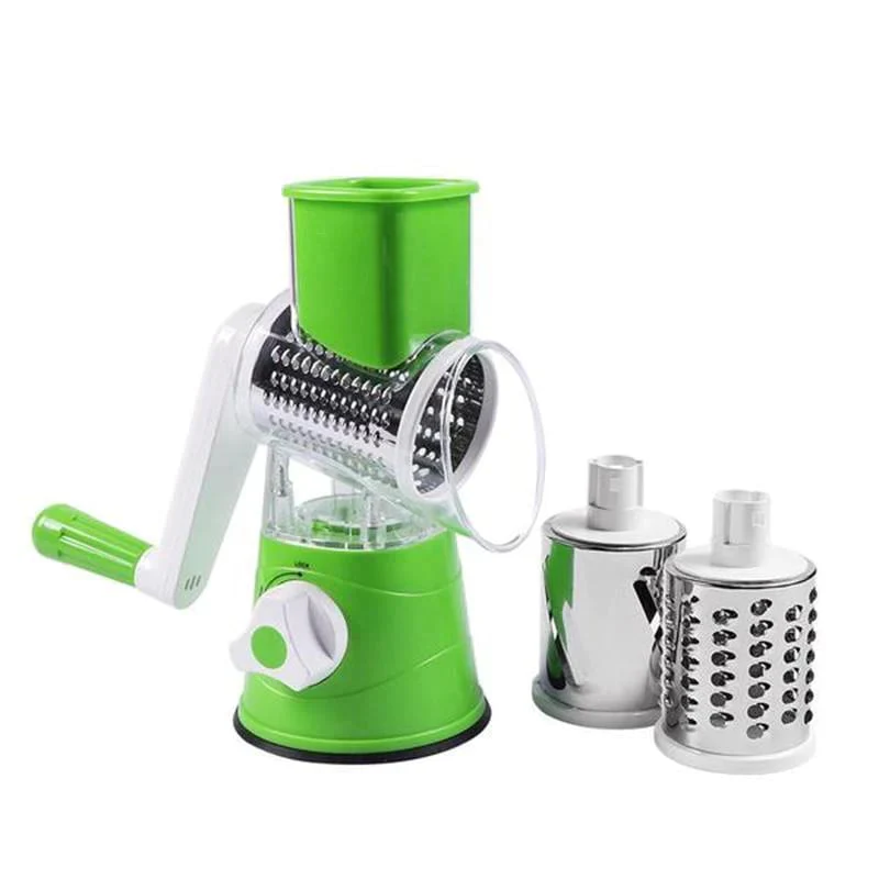 🔥kitchen Artifact🔥3 in 1 Rotary Cheese Grater Vegetable Slicer