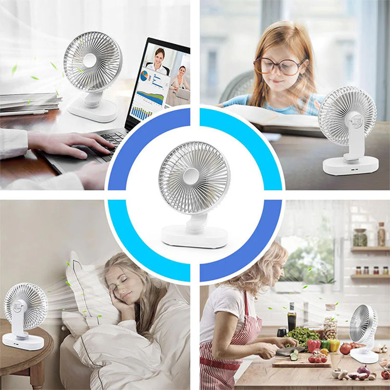 Tabletop Cordless Oscillating Mini Fan