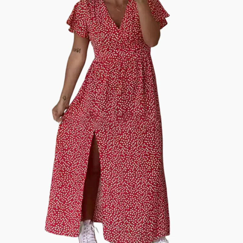 🌹Women’s Sexy Printed Maxi Dress With Side Slits💃