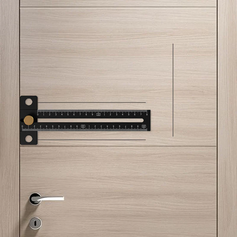 Aluminum Alloy Limit Block Ruler Scribing Tool for Woodworking