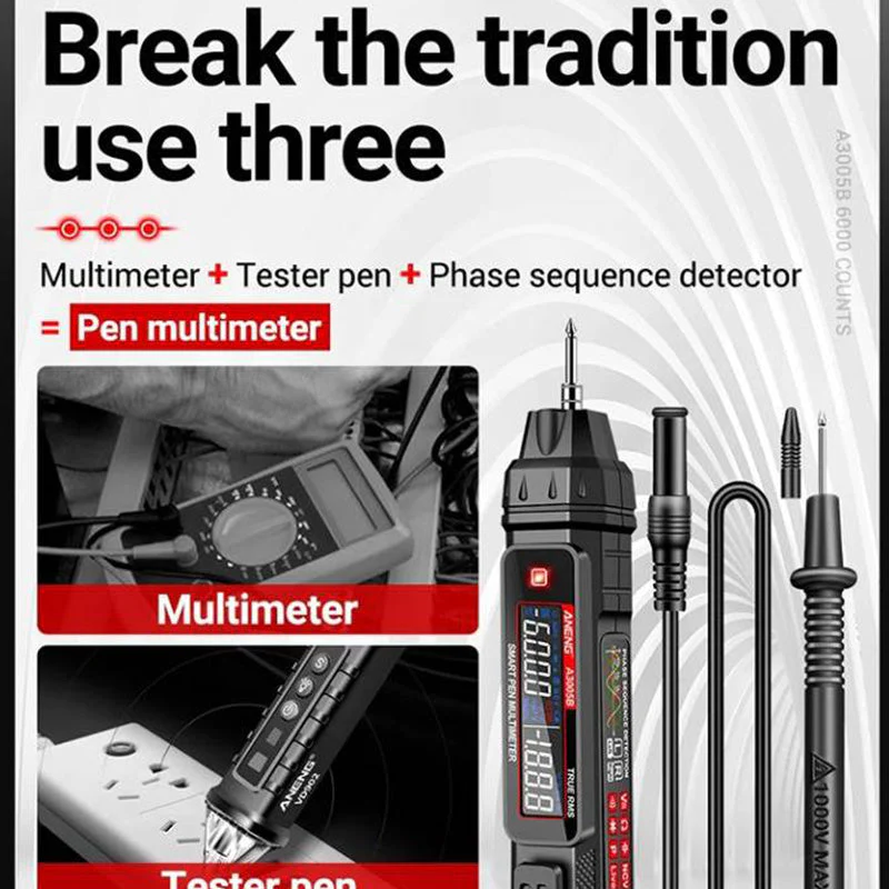 Portable Digital High Accuracy Pen Multimeter