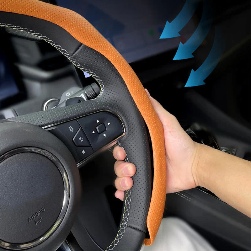 🖤Black Friday Specials:🎁 40% OFF💖Breathable Non-Slip Ultra-Thin Steering Wheel Cover