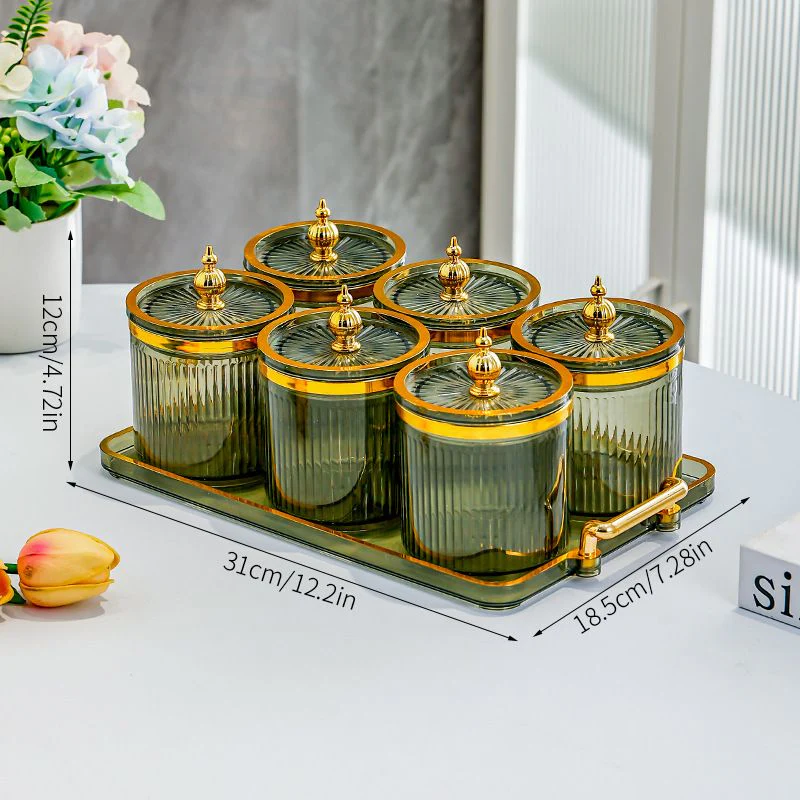 [High-grade Material] Multipurpose Light Luxury Pastry and Nut Sealed Jar