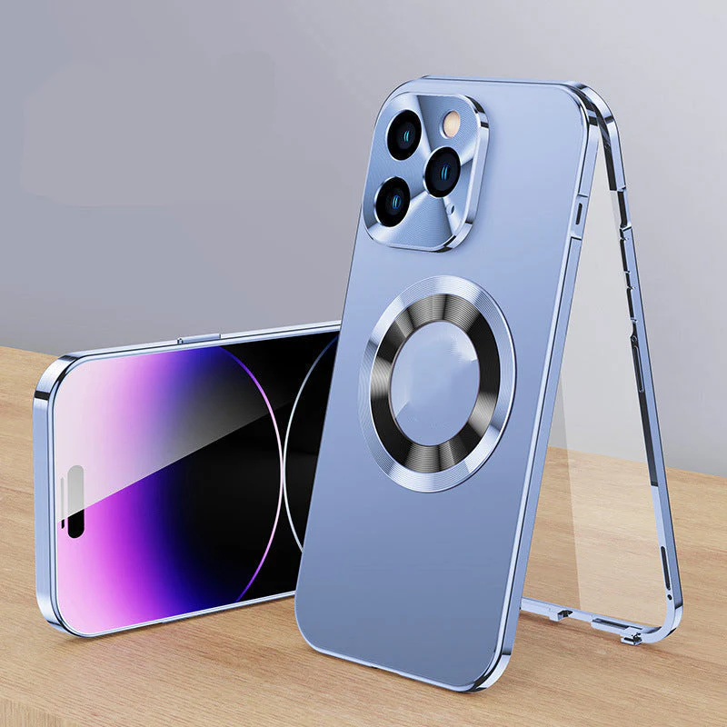 Double-sided Electroplated Glass Magnetic Phone Case