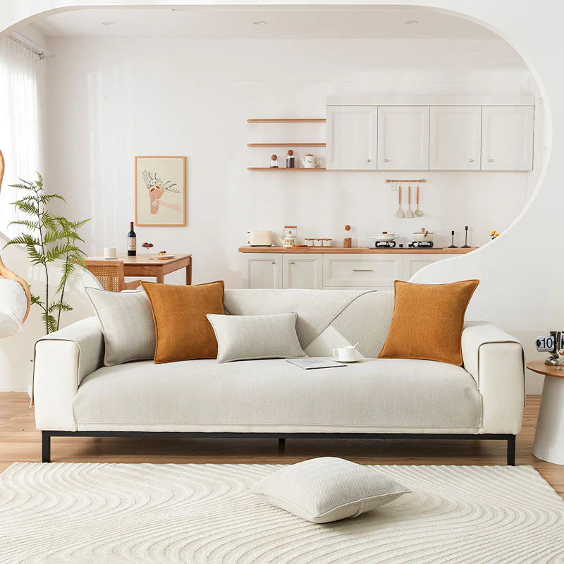 🔥Herringbone Chenille Fabric Furniture Protector Sofa Cover