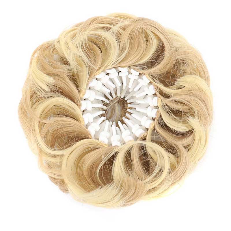 🔥Voluminous Synthetic Bun Wig with Adjustable Clip