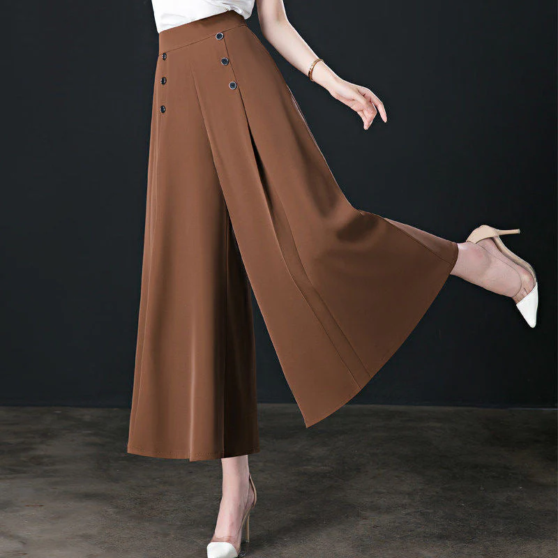 👖【Fashion Slim Fit】Hot Sale-Pleated Wide Leg Pants