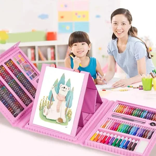 🎁Christmas Gift 🎄🎅🎨 50% OFF HOT PROMOTION! ✨ Deluxe 6-in-1 Art Creativity Set - Includes Drawing Tools & 12 Colors for Kids' Creative Development 🧑‍🎨🌟