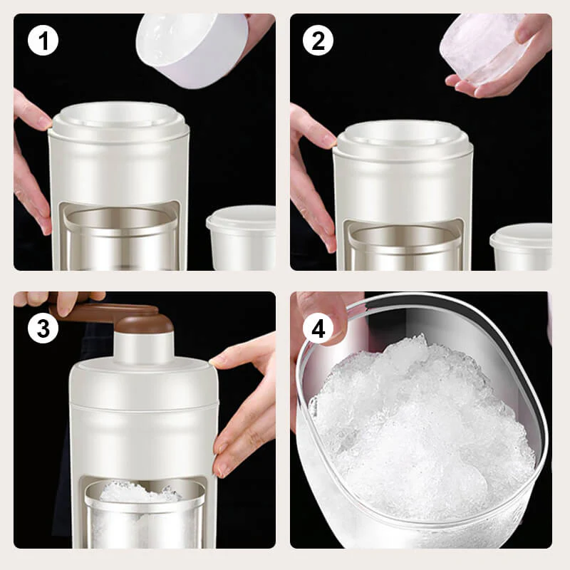 Manual ice crusher set