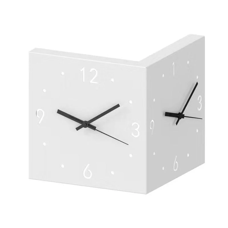 🔥The last day 40% OFF🔥Automatic Induction 3D Double-Sided Corner Wall Clock