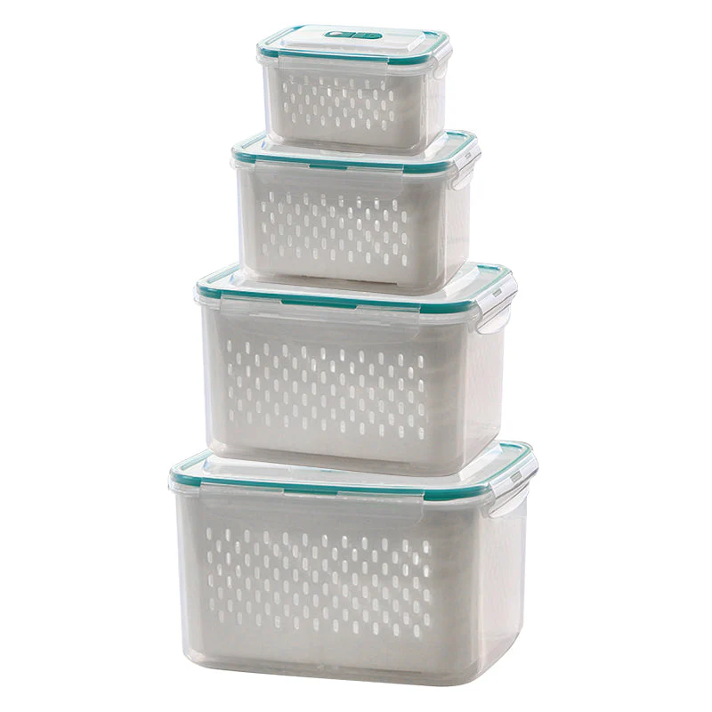 🔥Summer Hot Sale 50％ OFF💝2 in 1 Draining Fresh-Keep Food Container