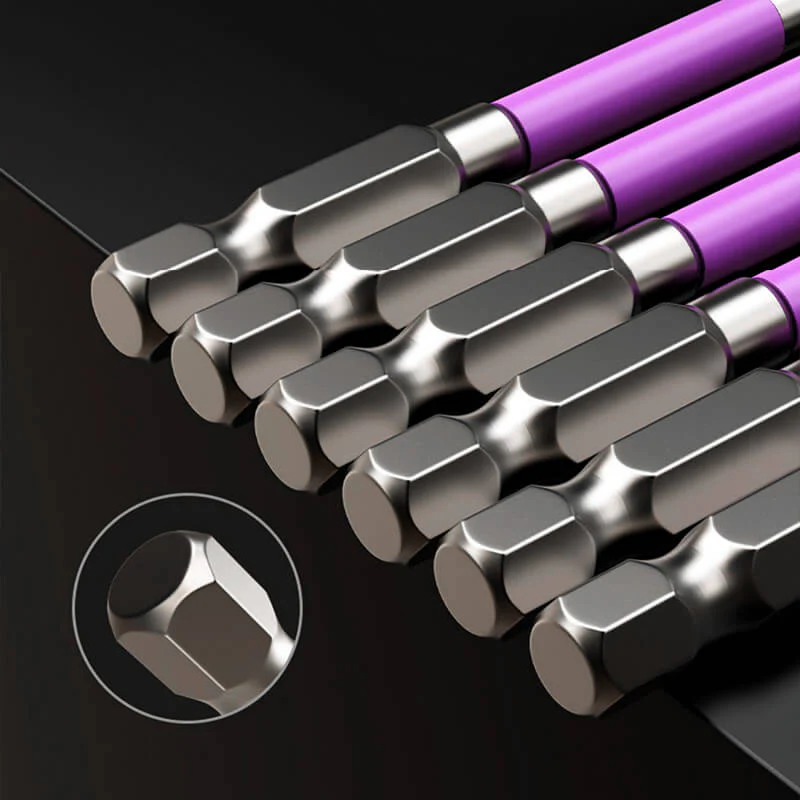 Cross and slotted screwdriver bits for electricians