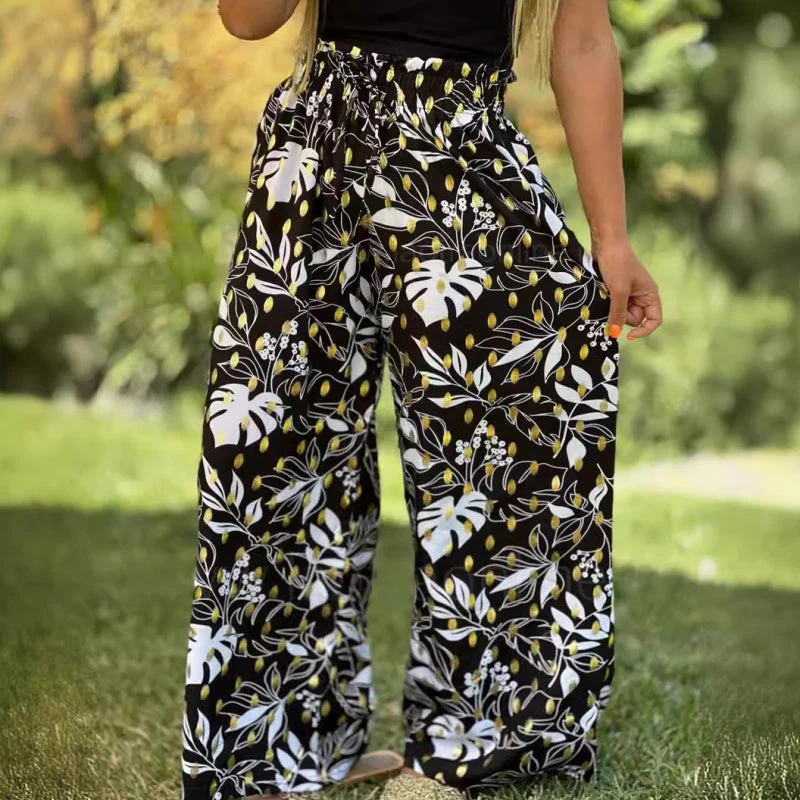 🔥Free Shipping🔥Women's Printed Wide Leg Pants