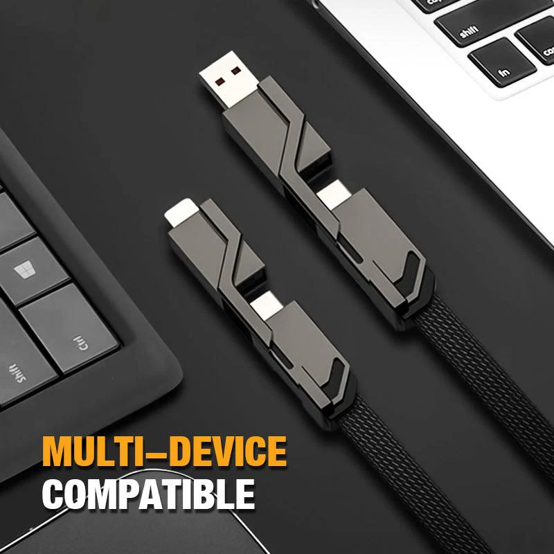 Hot Sale 50% OFF 4-in-1 Fast Charging & Data Sync Charger Cord