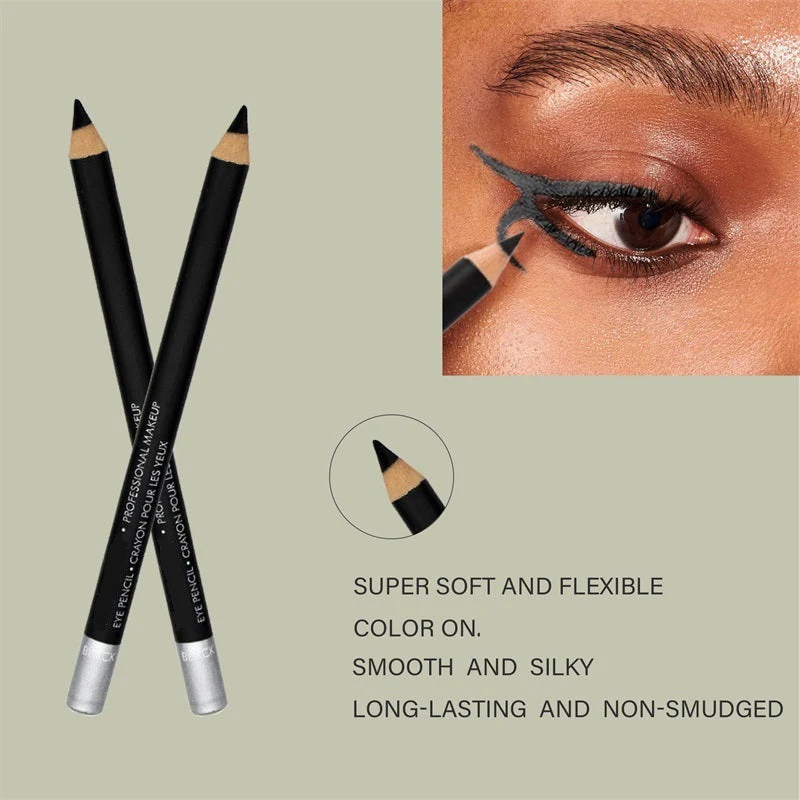 💗Set of 3pcs🎁Wooden Waterproof Long-Lasting Hard Eyeliner