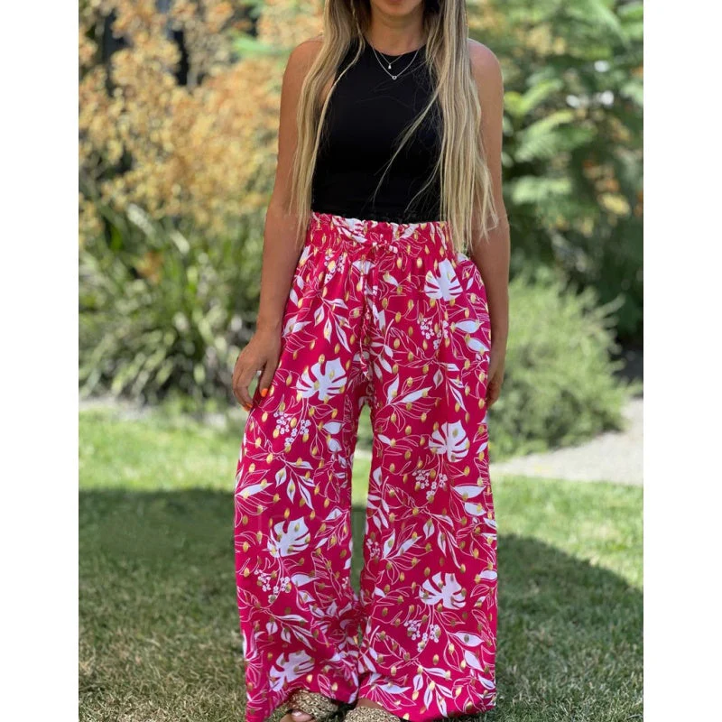 🔥Free Shipping🔥Women's Printed Wide Leg Pants