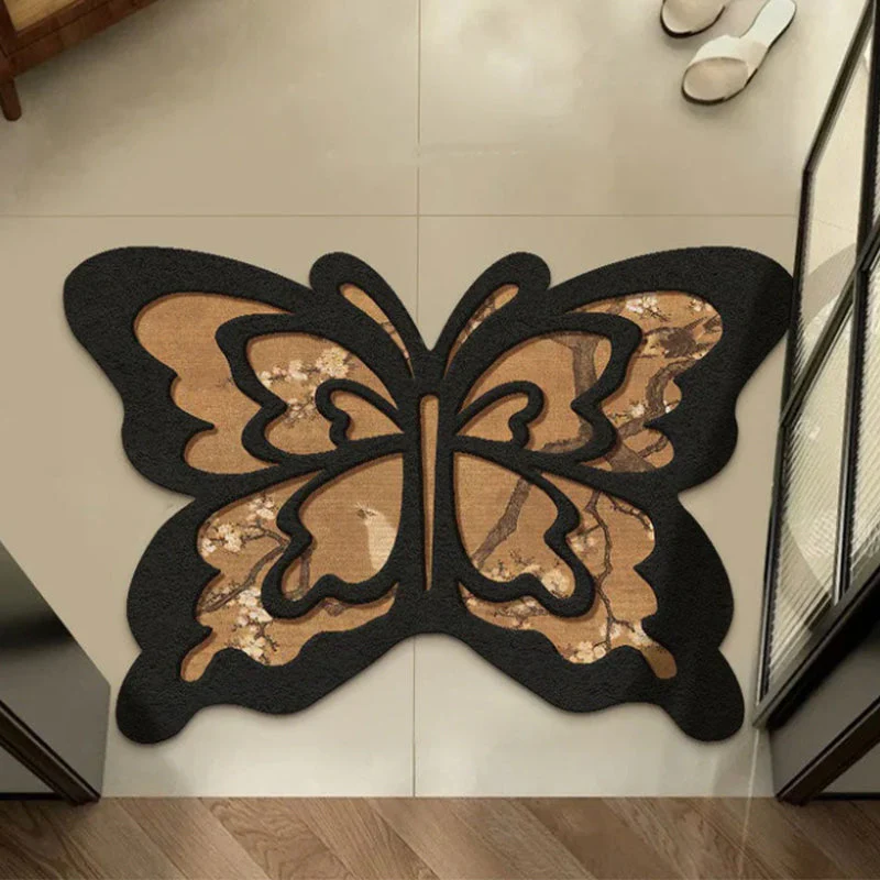 🦋Retro Butterfly Diatomite Mat – Quick Drying & Non-Slip