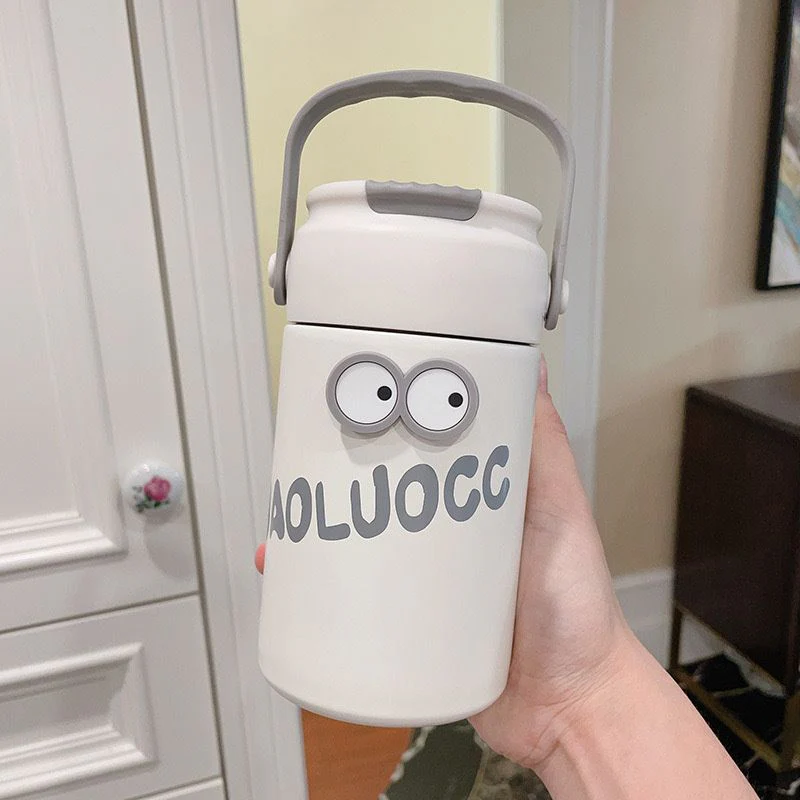 Stainless Steel Insulated Cooler Mug with Tea Silo Straw