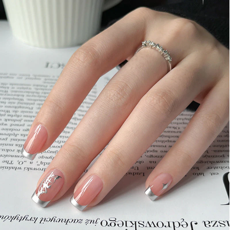 💅Silver Liquid Mirror Chrome Nail Gel In Can