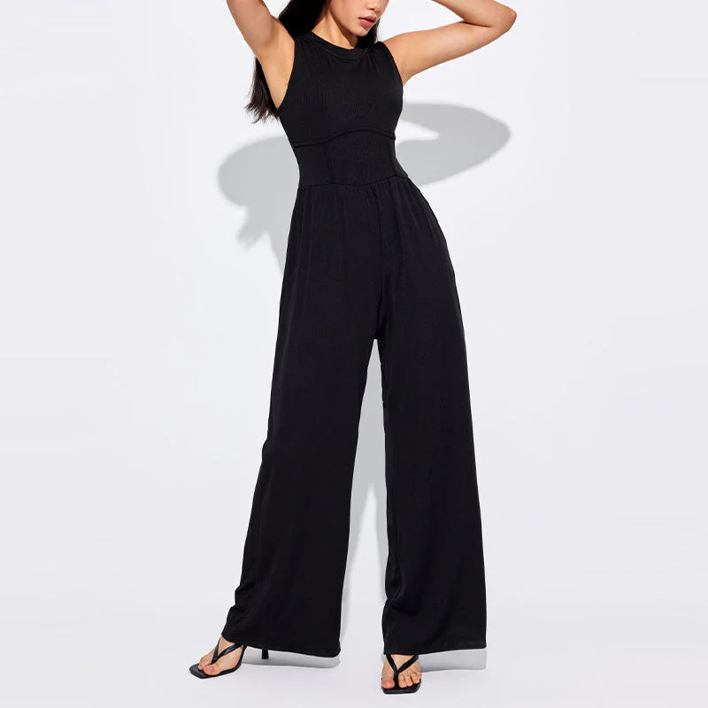 🔥Promotion 50% OFF 🔥Women’s Solid Sleeveless Wide Leg Jumpsuit &Free shopping✈️