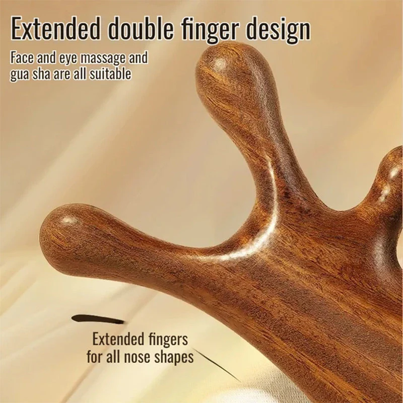 🥳New Year Specials🥳4-in-1 Wooden Scalp Massage Comb Gua Sha Tool