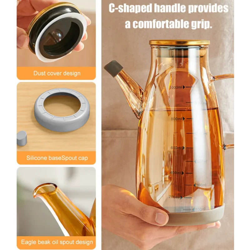🔥2025 Hot Sale🔥Oil Dispenser Bottle with Drip Free Spout